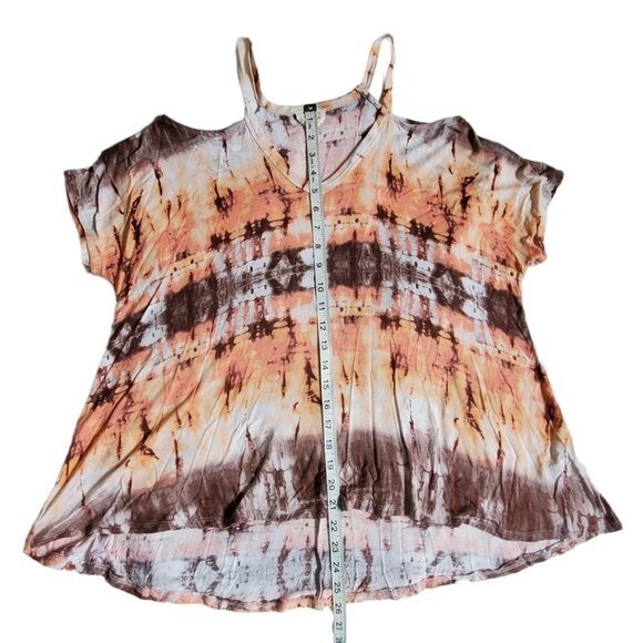 1.4.3. Story by Line Up Women's Short Sleeve Tye Dye Top Size M - Picture 9 of 10